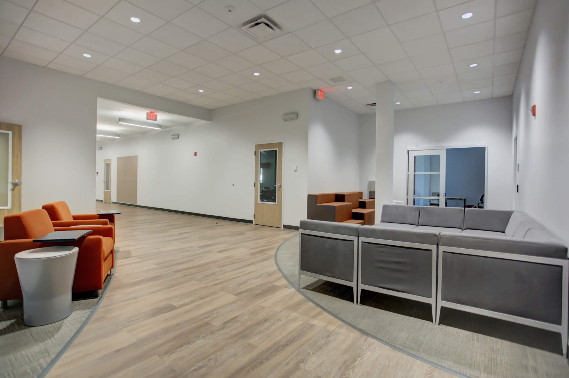 Corridor & Student Lounge Area